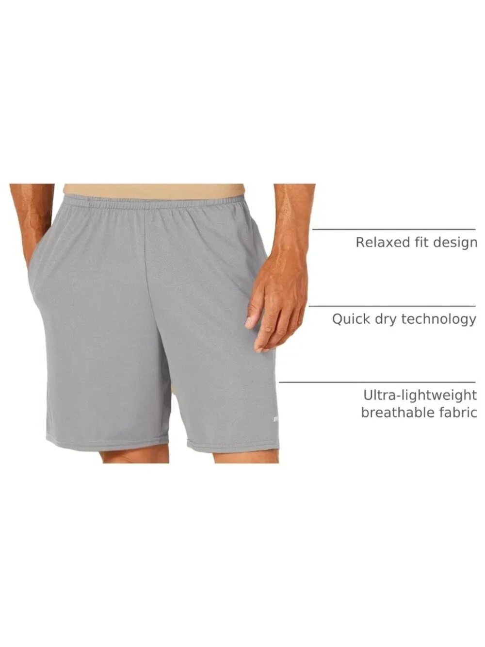 Men's Athletic Basketball Gym Shorts - Breathable, Moisture-Wicking, Loose-Fit